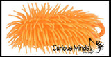 6" Puffer Worms - Sensory Fidget and Soft Hairy Air-Filled Stress Balls - OT Autism SPD