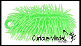 6" Puffer Worms - Sensory Fidget and Soft Hairy Air-Filled Stress Balls - OT Autism SPD