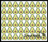 Avocado Puffer Fruit Air- Filled Squeeze Stress Balls with Faces  -  Sensory, Stress, Fidget Toy