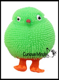 Set of 2 - Puffer Chick and Bunny Rabbit - Small Air Filled Novelty Toy - Party Favors - Easter Gift