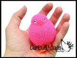 Set of 2 - Puffer Chick and Bunny Rabbit - Small Air Filled Novelty Toy - Party Favors - Easter Gift
