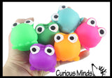 LAST CHANCE - LIMITED STOCK  - SALE - Mini Puffer Frogs - Small Novelty Toy - Party Favors - Air Filled Sensory Fidget Toys