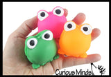 LAST CHANCE - LIMITED STOCK  - SALE - Mini Puffer Frogs - Small Novelty Toy - Party Favors - Air Filled Sensory Fidget Toys