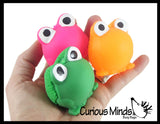 LAST CHANCE - LIMITED STOCK  - SALE - Mini Puffer Frogs - Small Novelty Toy - Party Favors - Air Filled Sensory Fidget Toys