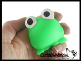 LAST CHANCE - LIMITED STOCK  - SALE - Mini Puffer Frogs - Small Novelty Toy - Party Favors - Air Filled Sensory Fidget Toys