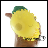 Puffer Fruit Smaller Air- Filled Squeeze Stress Balls with Faces  -  Sensory, Stress, Fidget Toy - Pineapple, Strawberry, Orange, Watermelon, Apple, Grapes