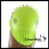 Puffer Fruit Smaller Air- Filled Squeeze Stress Balls with Faces  -  Sensory, Stress, Fidget Toy - Pineapple, Strawberry, Orange, Watermelon, Apple, Grapes