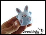 Bunny Rabbit Pull Back Racer Cars - Easter Themed Small Toys - Easter Egg Filler Set - Small Toy Prize Assortment Egg Hunt