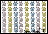 Bunny Rabbit Pull Back Racer Cars - Easter Themed Small Toys - Easter Egg Filler Set - Small Toy Prize Assortment Egg Hunt