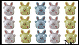 Bunny Rabbit Pull Back Racer Cars - Easter Themed Small Toys - Easter Egg Filler Set - Small Toy Prize Assortment Egg Hunt