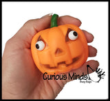 SALE - Pop-Eye Pumpkin Halloween Party Favor Stress Balls, Small Novelty Toy Prize Assortment Gifts
