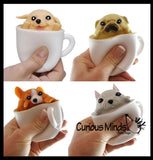 Pup in a Cup - Cat in a Cup - Adorable Pop Up Pupachino - Cute Squeeze Toy - Fun Fidget - Unique OT Hand Strength, Fine Motor