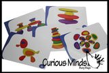 LAST CHANCE - LIMITED STOCK - SALE  - Soothing River Stones Toy - Follow the Pattern - Learning activity