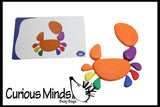 LAST CHANCE - LIMITED STOCK - SALE  - Soothing River Stones Toy - Follow the Pattern - Learning activity