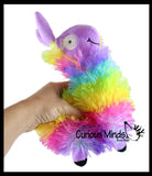 LAST CHANCE - LIMITED STOCK - Plush Rainbow Alpaca Stuffed Animal Toy - Soft Animal Plushie  Stuffie. Hairy Llama- Soft Snuggly Toy