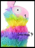 LAST CHANCE - LIMITED STOCK - Plush Rainbow Alpaca Stuffed Animal Toy - Soft Animal Plushie  Stuffie. Hairy Llama- Soft Snuggly Toy