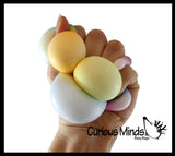 BULK - WHOLESALE - SALE - 1.75" Rainbow Doh Filled Stress Ball - Glob Balls - Squishy Gooey Shape-able Squish Sensory Squeeze Balls