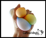 BULK - WHOLESALE - SALE - 1.75" Rainbow Doh Filled Stress Ball - Glob Balls - Squishy Gooey Shape-able Squish Sensory Squeeze Balls