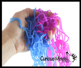 BULK - WHOLESALE - SALE - 3 Ramen Stretchy Noodle Strings Fidget Toy - Build Resistance for Strengthening Exercise, Pull, Stretchy, Fiddle