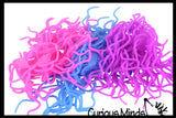 BULK - WHOLESALE - SALE - 3 Ramen Stretchy Noodle Strings Fidget Toy - Build Resistance for Strengthening Exercise, Pull, Stretchy, Fiddle