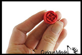 Rose Eraser Unique Valentines Gift Exchange for Kids - Pencil Topper