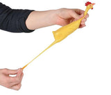 Large 8" Stretchy Rubber Chicken Stretch Toy Fidget - Novelty Toy