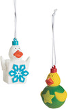 LAST CHANCE - LIMITED STOCK -  Rubber Duckie Christmas Ornaments - Ducks - Cute Holiday Party Favor Decoration Gifts
