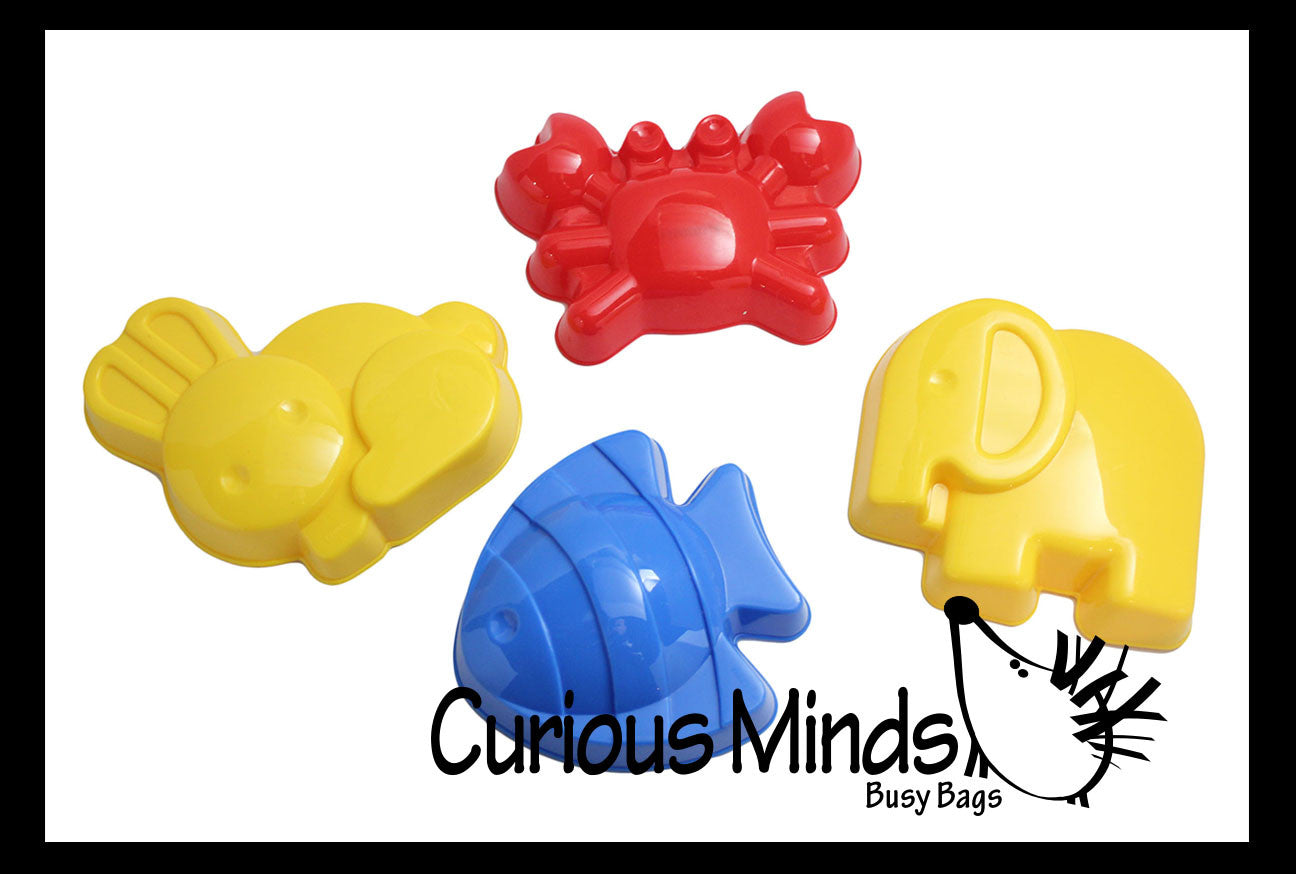 LAST CHANCE - LIMITED STOCK -  - SALE - Vehicle and Animal Sand Mold Set - Beach Sandbox Toy