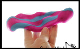 Striped Sand Filled Stress Ball - Moldable Ball with Granular Filling - Heavy Sensory, Stress, Squeeze Fidget Toy ADHD Special Needs Soothing