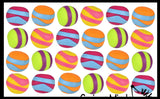 Striped Sand Filled Stress Ball - Moldable Ball with Granular Filling - Heavy Sensory, Stress, Squeeze Fidget Toy ADHD Special Needs Soothing