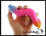 BULK - WHOLESALE - Rainbow Colored Squishy Sand Banana - Moldable Sensory, Stress, Squeeze Fidget Toy ADHD Special Needs Soothing