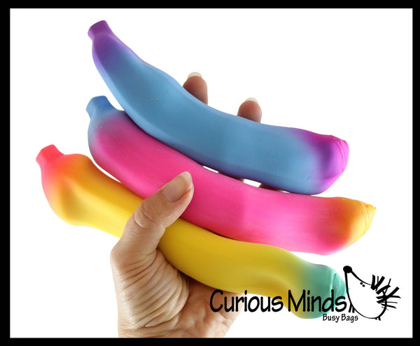ArtCreativity Rainbow Banana Squeeze Toys, Set of 2, Sensory Toys for · Art  Creativity