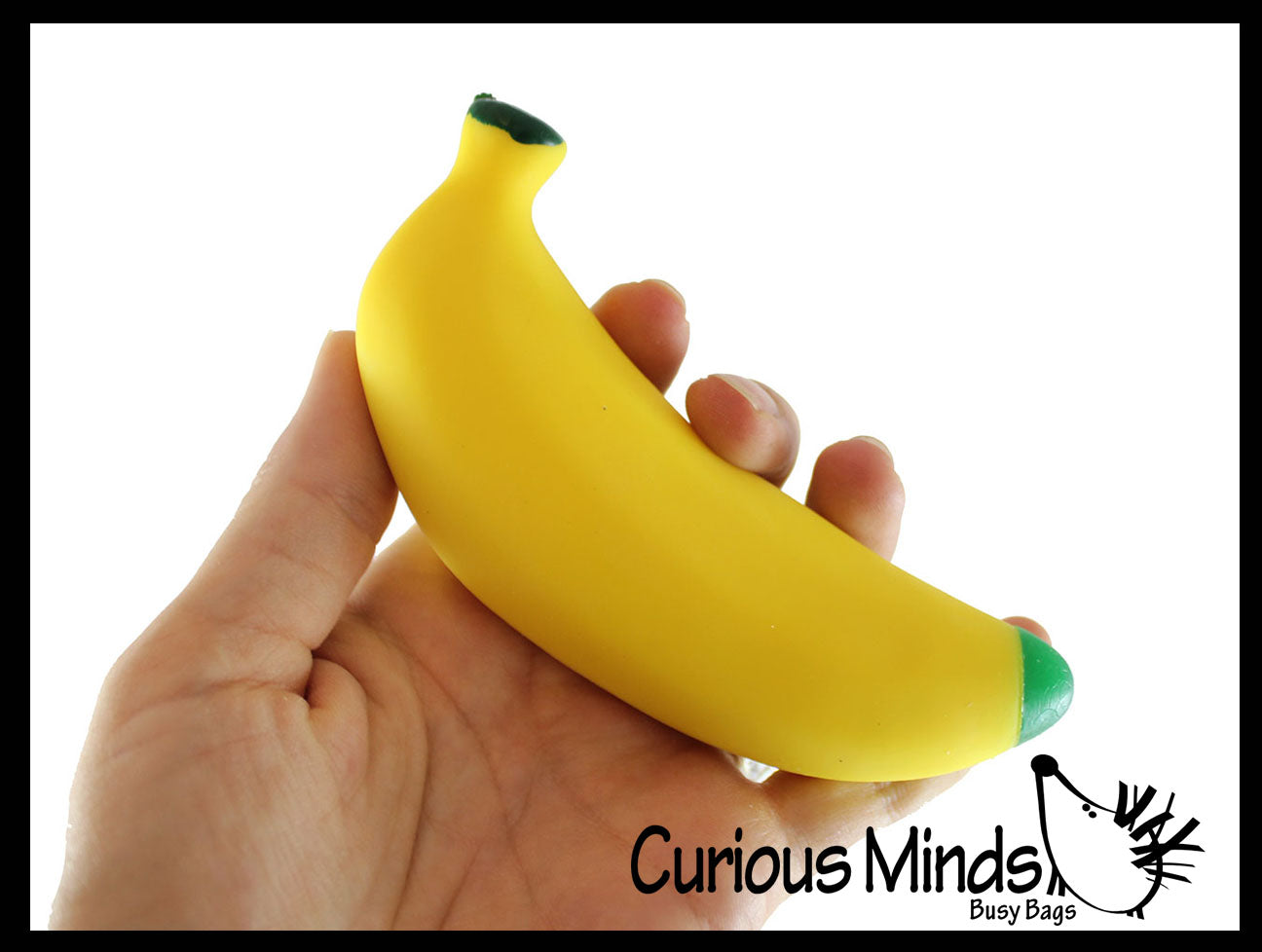 BULK - WHOLESALE - Sand Filled Squishy Banana - Moldable Sensory, Stress, Squeeze Fidget Toy ADHD Special Needs Soothing