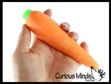 BULK - WHOLESALE - Sand Filled Squishy Carrot - Moldable Sensory, Stress, Squeeze Fidget Toy ADHD Special Needs Soothing