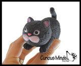 Stretchy Cat Crushed Bead Sand Filled - Kitty Lover Sensory Fidget Toy Weighted