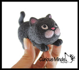 Stretchy Cat Crushed Bead Sand Filled - Kitty Lover Sensory Fidget Toy Weighted