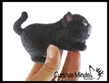 Stretchy Cat Crushed Bead Sand Filled - Kitty Lover Sensory Fidget Toy Weighted
