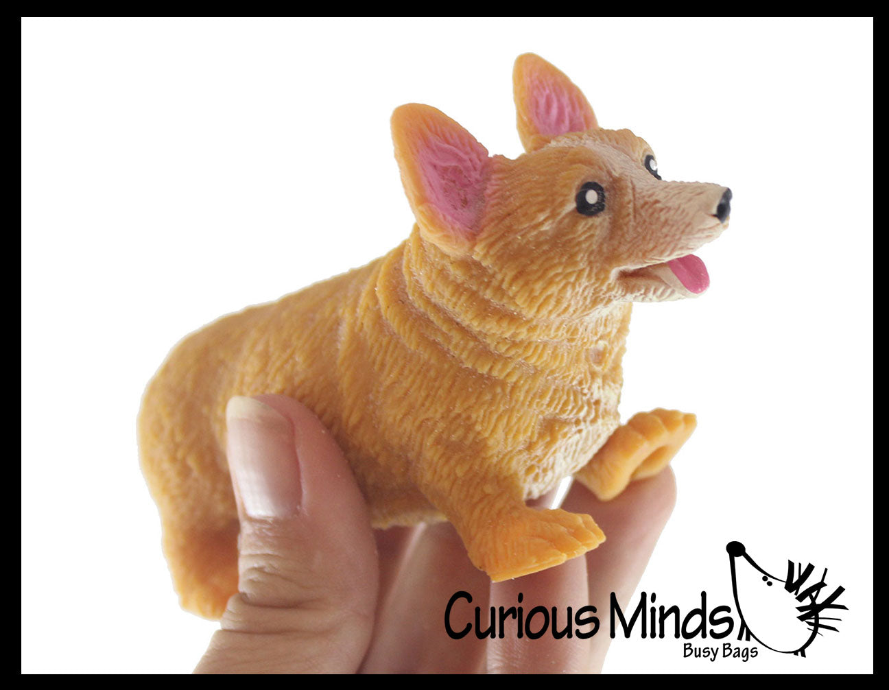 Stretchy Corgi Dog Crushed Bead Sand Filled - Doggy Lover Sensory Fidget Toy Weighted