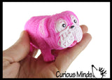 Stretchy Pug Dog Crushed Bead Sand Filled - Doggy Lover Sensory Fidget Toy Weighted