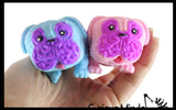 Stretchy Pug Dog Crushed Bead Sand Filled - Doggy Lover Sensory Fidget Toy Weighted