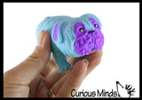 Stretchy Pug Dog Crushed Bead Sand Filled - Doggy Lover Sensory Fidget Toy Weighted