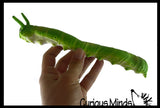 Sand Filled Grub Squishy - Moldable Sensory, Stress, Squeeze Fidget Toy ADHD Special Needs Soothing Bug