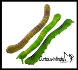 Sand Filled Grub Squishy - Moldable Sensory, Stress, Squeeze Fidget Toy ADHD Special Needs Soothing Bug