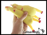 Chicken Sand Filled Squishy - Rubber Chicken Moldable Sensory, Stress, Squeeze Fidget Toy ADHD Special Needs Soothing
