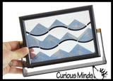 Dry Sand Landscapes - Moving Sand- Soothing Desk Sensory, Stress, Fidget Toy - Calming Sand Landscape
