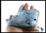 Stingray Sand Filled Animal Toy - Heavy Weighted Sandbag Animal Plush Bean Bag Toss - Shimmering Glitter