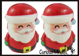 LAST CHANCE - LIMITED STOCK -  Santa Slow Rise Squishy Toy - Memory Foam Squish Stress Ball - Winter Christmas