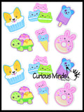 LAST CHANCE - LIMITED STOCK -  - SALE - Large Scented Animal Foods Erasers - Novelty and Functional Adorable Eraser Novelty Treasure Prize, School Classroom Supply, Math Counters - Sorting - Party Favor