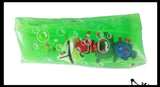 Jumbo Colorful Sealife Animal Water Filled Tube Snake Stress Toy - Squishy Wiggler Sensory Fidget Ball