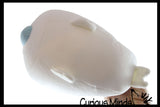 Chubby Plush Harp Seal Stuffed Animal Toy - Soft Squishy Roll Animal
